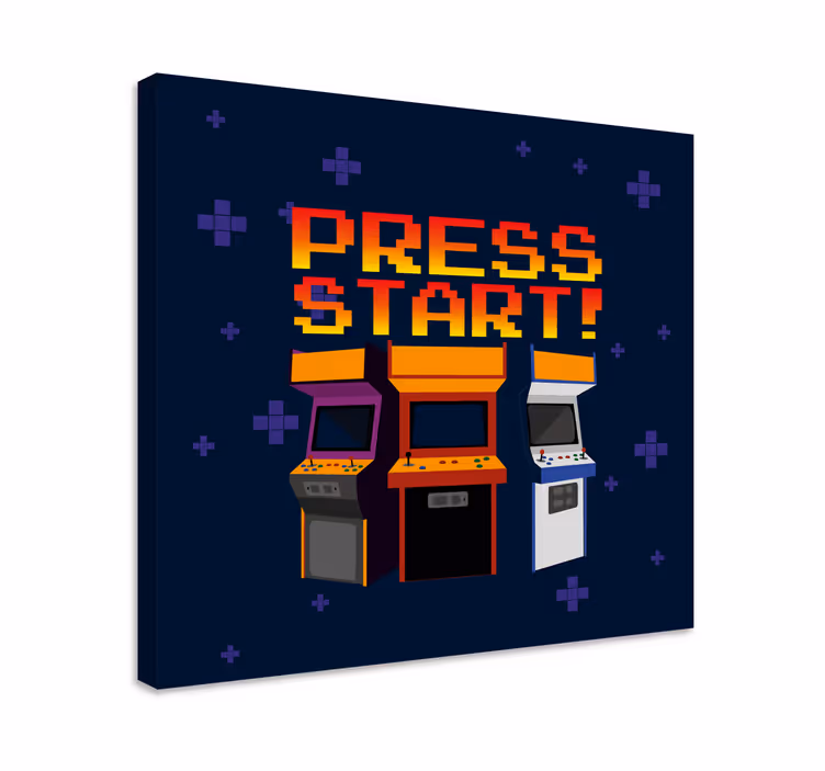 Wandbild gaming retro-spielautomaten - TenStickers