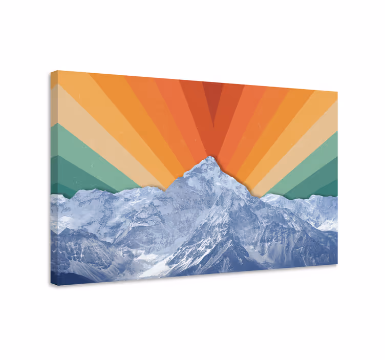 Wandbilder landschaft majestätischer bergaufgang - TenStickers