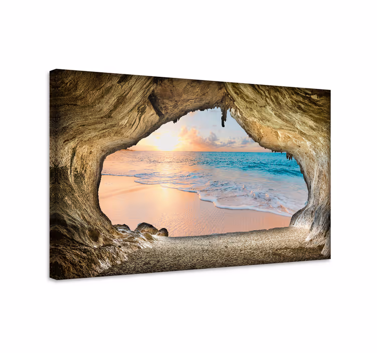 Wandbilder landschaft höhlenstrand aussicht - TenStickers