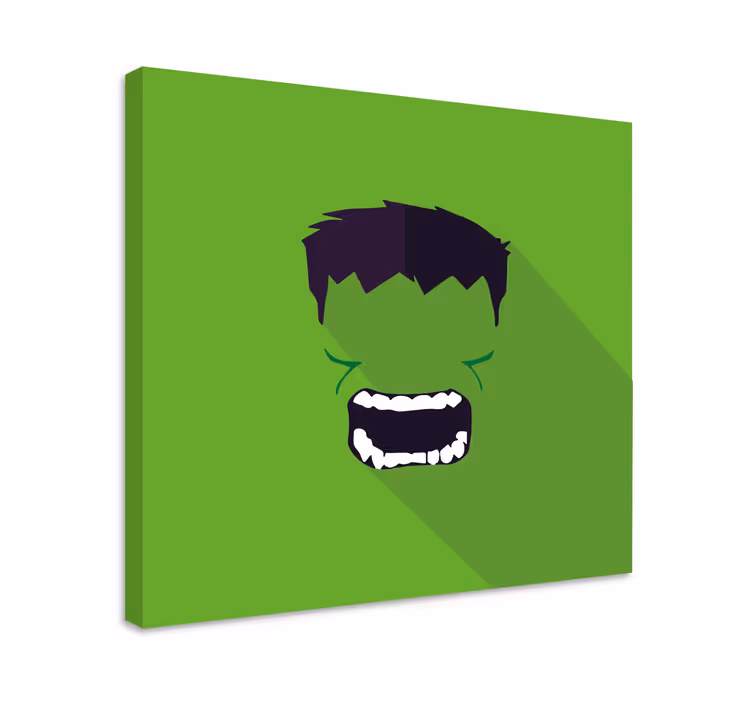 Leinwandbild Superheld Grüner Superheld - TenStickers