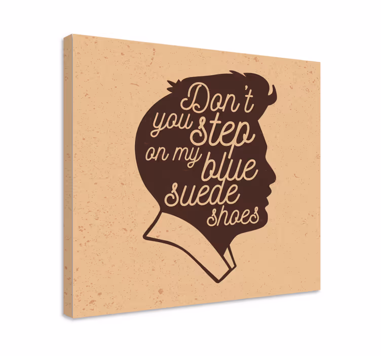 Leinwandbild Musik Blue suede shoes Elvis - TenStickers