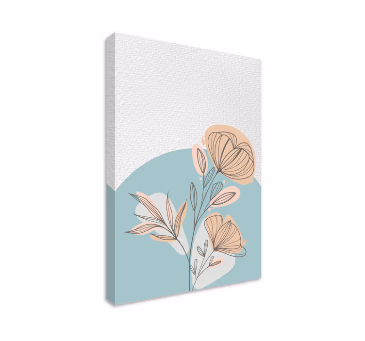 Leinwandbild stilisiertes elegantes arrangement - TenStickers