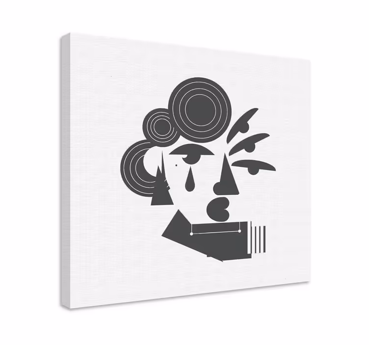 Wandbild kreatives monochromes Design Frau - TenStickers
