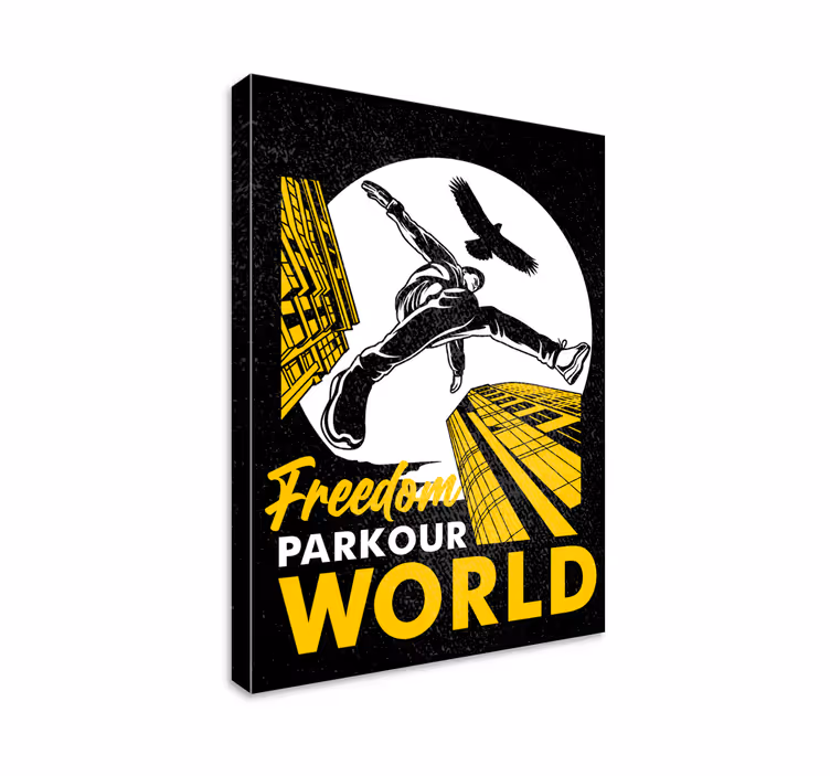 Wandbild Parkour Illustration - TenStickers