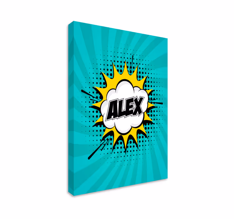 Leinwandbild personalisiert pop Art - TenStickers