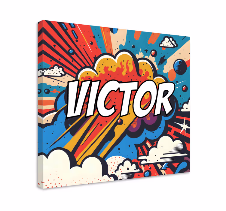 Leinwandbild personalisiert Pop-Art - TenStickers