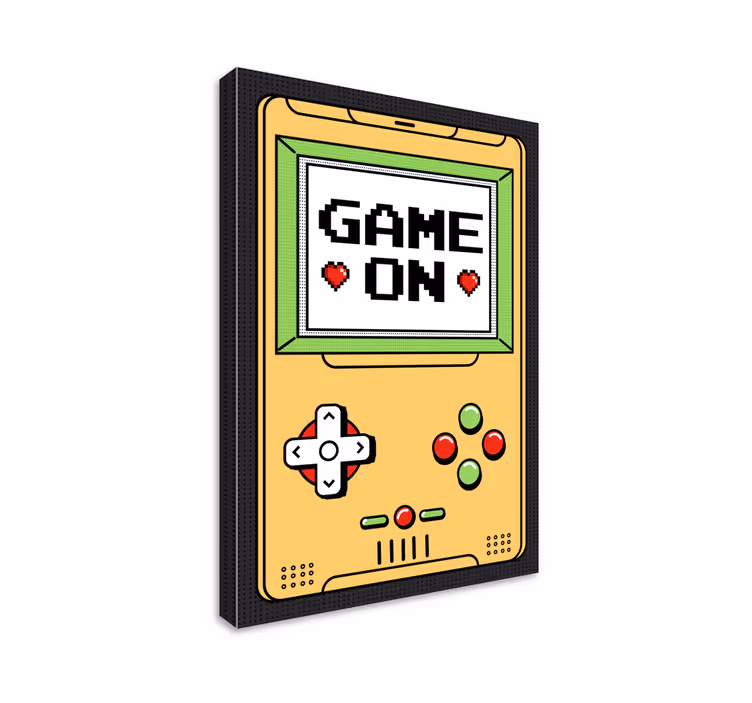 Videospiele Leinwandbilder 'game on' - TenStickers
