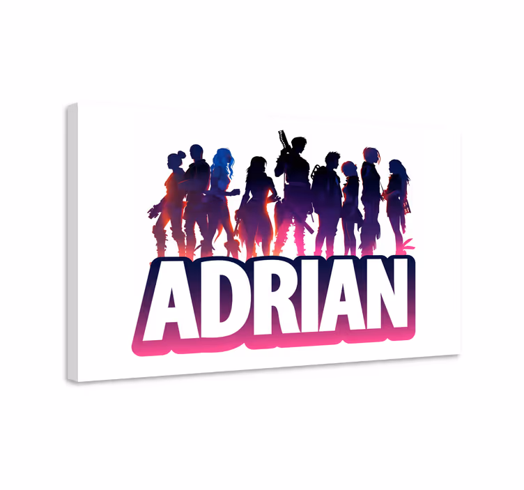 Games Wandbilder epische Charakter mit Name - TenStickers