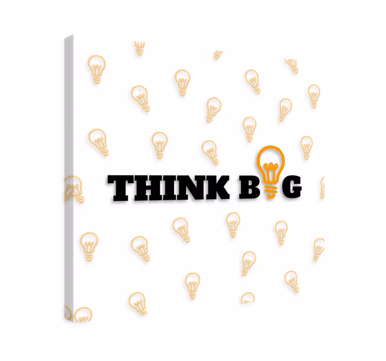 Wandbild Motivation 'Think big' - TenStickers