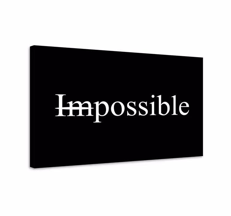 Wandbild Motivation Texte 'possible' - TenStickers