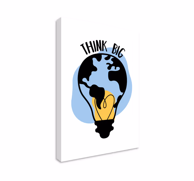 Wandbild Motivation "Think big" - TenStickers