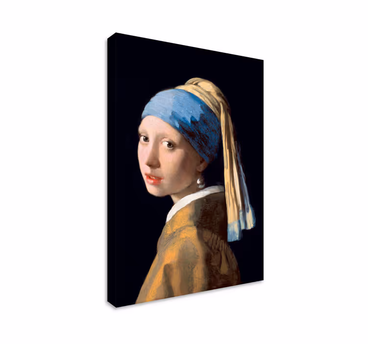 Kunst auf Leinwand Mädchen mit der Perle - TenStickers