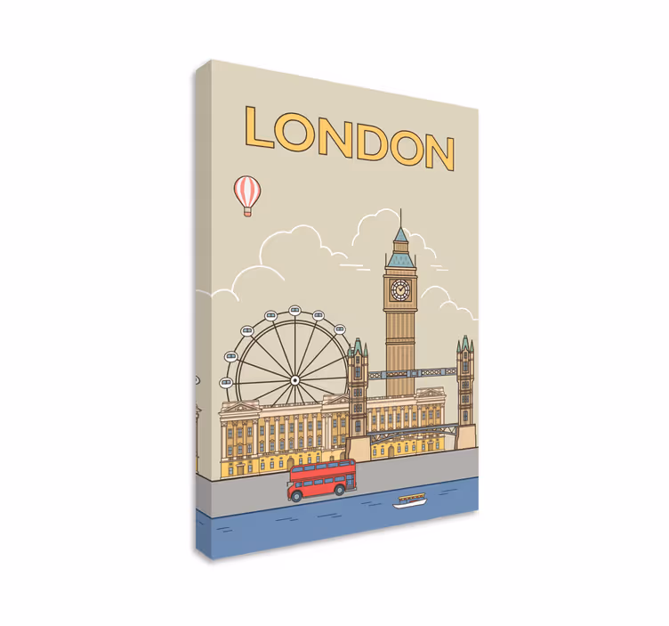 Leinwandbild London Sehenswürdigkeiten - TenStickers