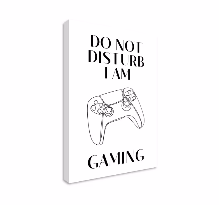 Leinwandbild Gaming Do not disturb im Gaming - TenStickers