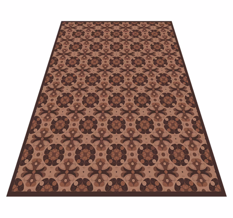 Vinyl Teppich Fliesenoptik mocha mousse - TenStickers