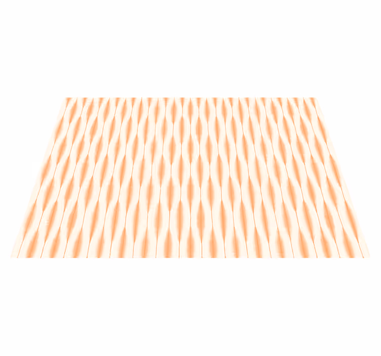 Vinyl Teppich modern ikat kasuri orange - TenStickers