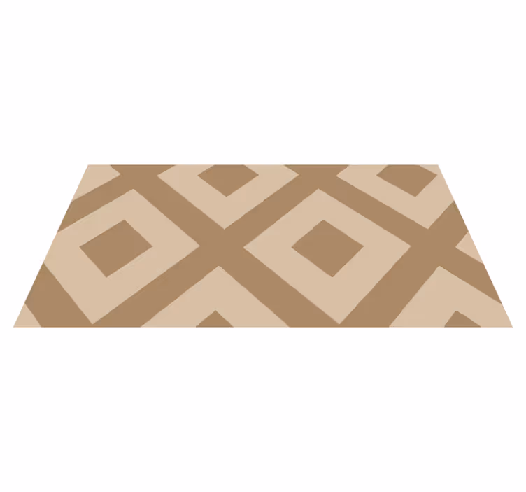 Vinyl Teppich Badezimmer beige stoffimitat - TenStickers
