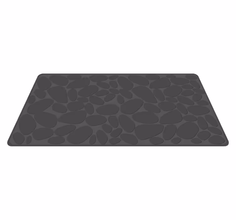 Vinyl Teppich Badezimmer grauer felseffekt - TenStickers