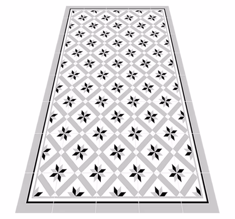 Vinyl Teppich Küche hydraulisch grau - TenStickers