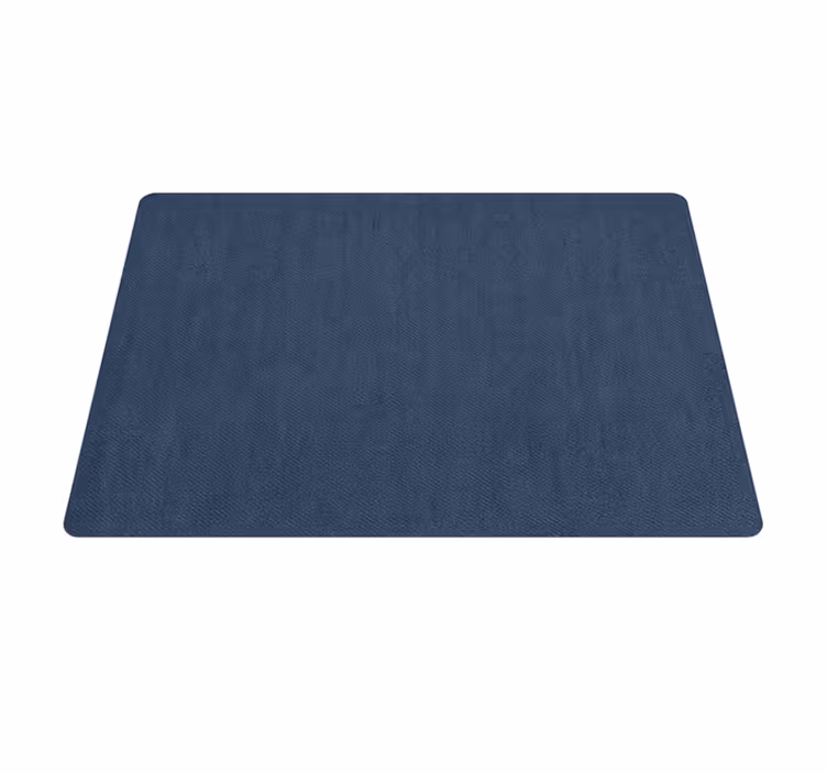 Vinyl Teppich Wohnzimmer blauer stoffeffekt - TenStickers