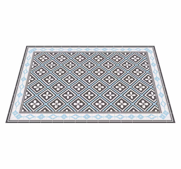 Vinyl Teppich Terrasse geometrisches fliesendesign - TenStickers