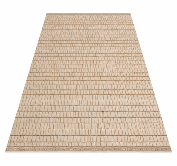 Vinyl Teppich Terrasse gewebte rattanstruktur - TenStickers