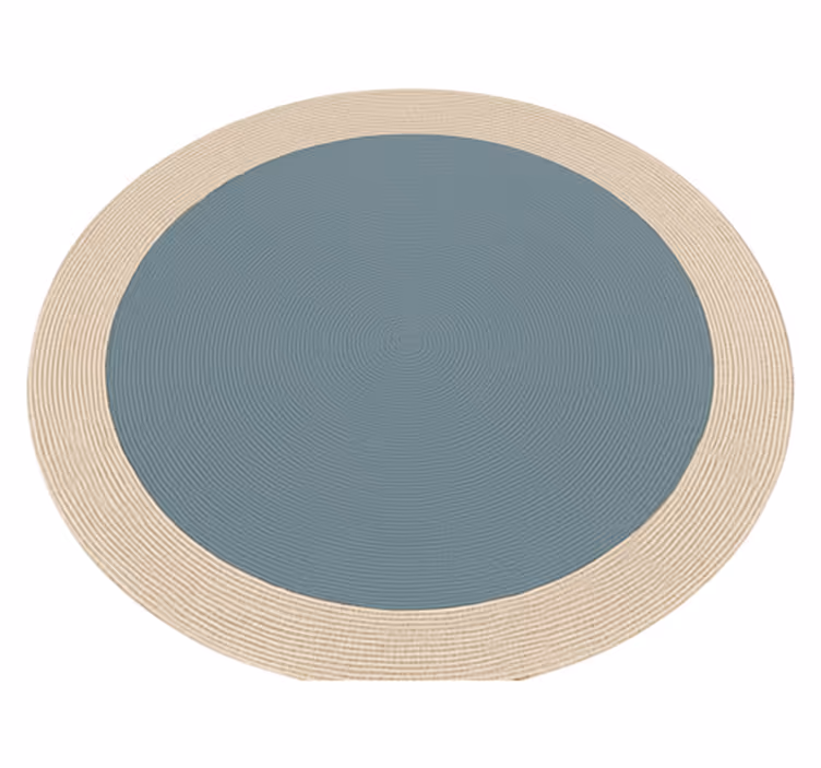 Vinyl Teppich Terrasse zweifarbiges rundes design - TenStickers