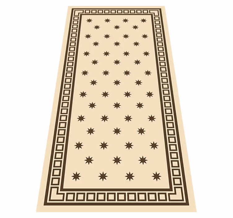 Vinyl Teppich Küche vintage-beige-motiv - TenStickers