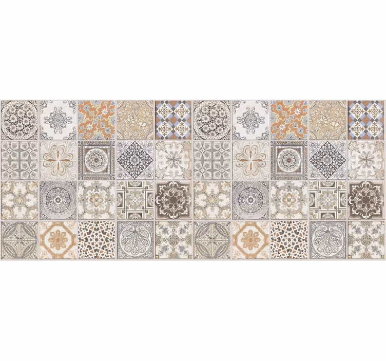 Vinyl Teppich Mosaik persische fliesen crearreda - TenStickers