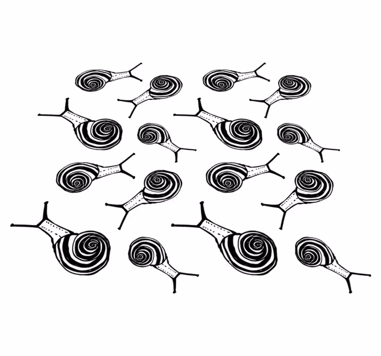 Vinyl teppich tiere schnecken pack - TenStickers