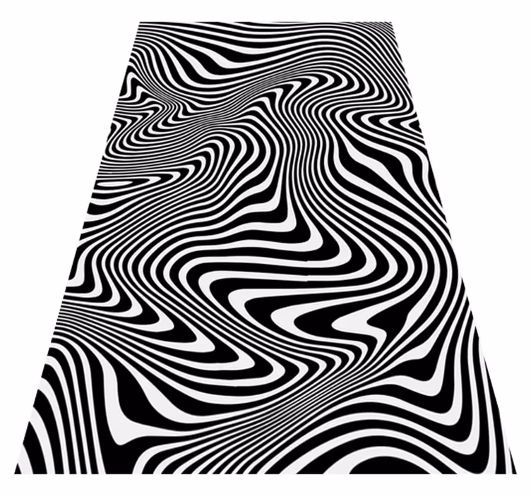 Vinyl teppich tiere mit 3d effekt zebra - TenStickers