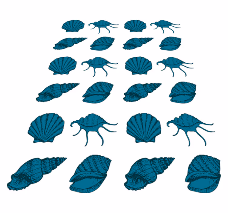 Vinyl teppich tiere muscheltiere - TenStickers