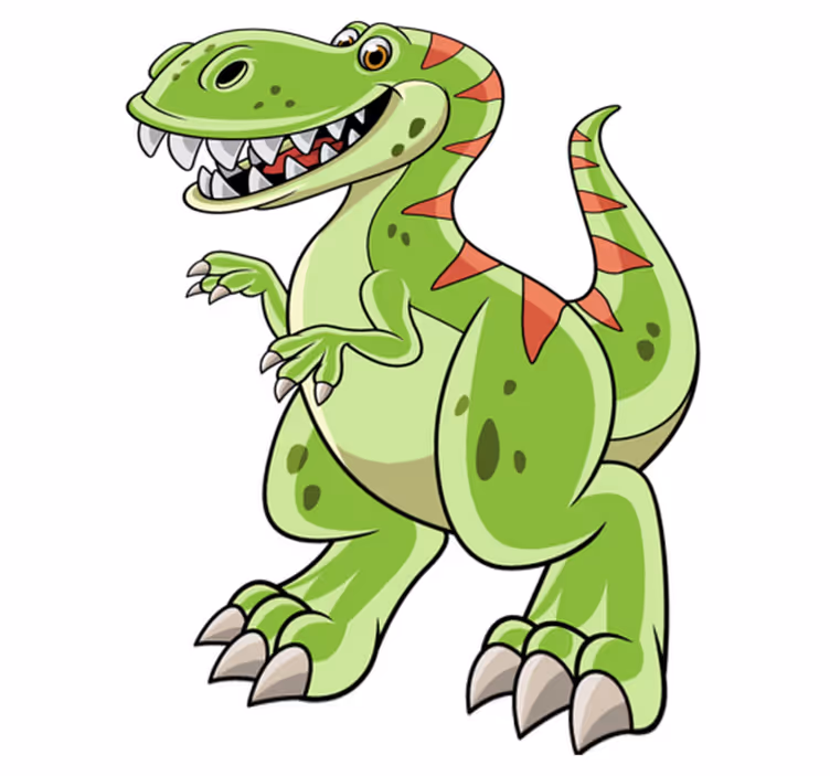 Vinyl teppich tiere cartoon tyrannosaurus rex - TenStickers