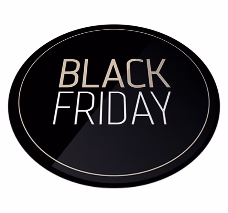 Vinyl teppich black friday elegante rabatt aufkleber - TenStickers