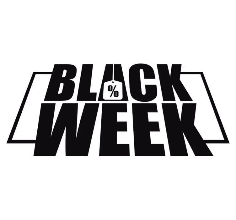Vinyl teppich black friday schaufenster woche - TenStickers