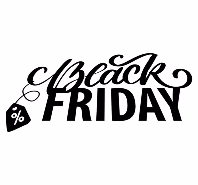 Vinyl teppich black friday hübscher black friday mit tags - TenStickers