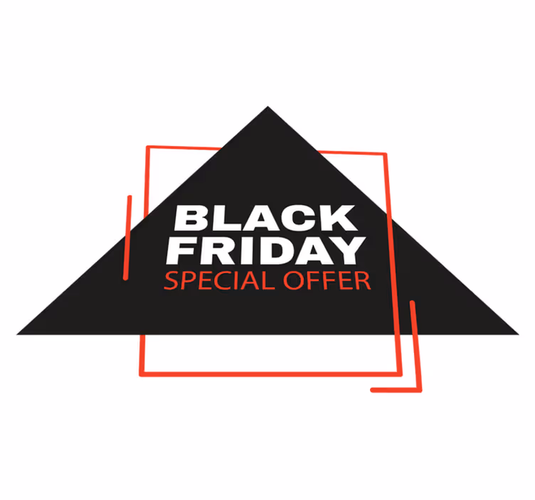 Vinyl teppich black friday schild - TenStickers