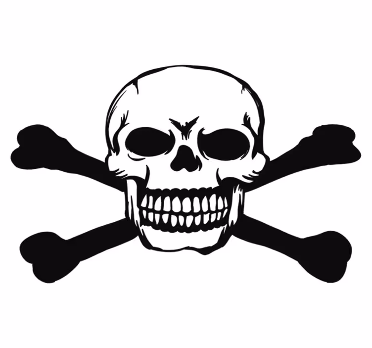 Vinyl teppich halloween schädel für auto - TenStickers