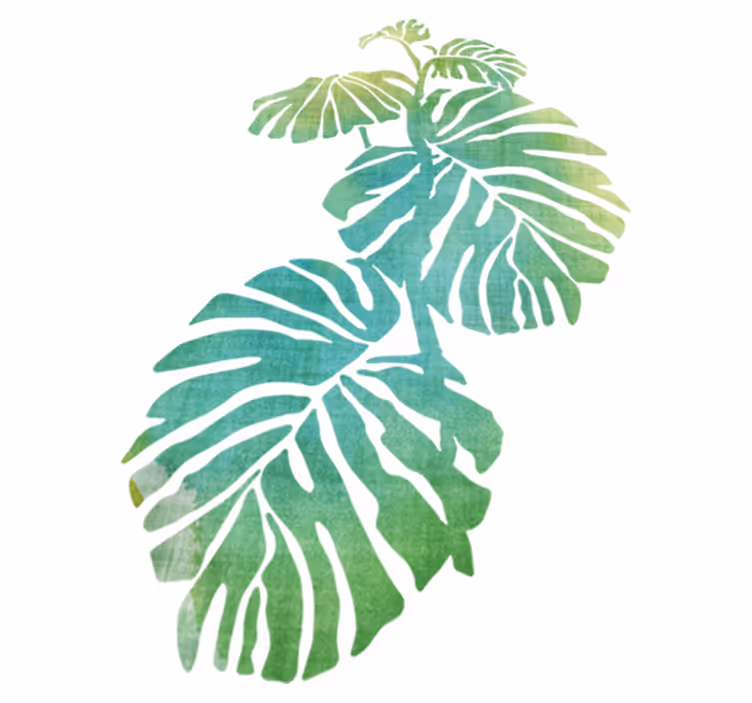 Vinyl teppich blumen aquarella adams rippe - TenStickers