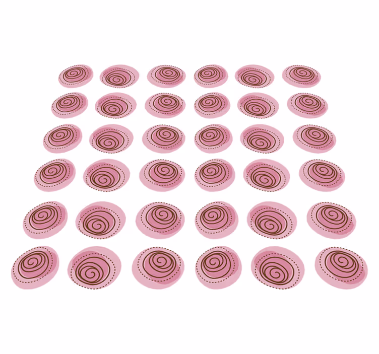 Vinyl teppich blumen pinkes blumenornament - TenStickers