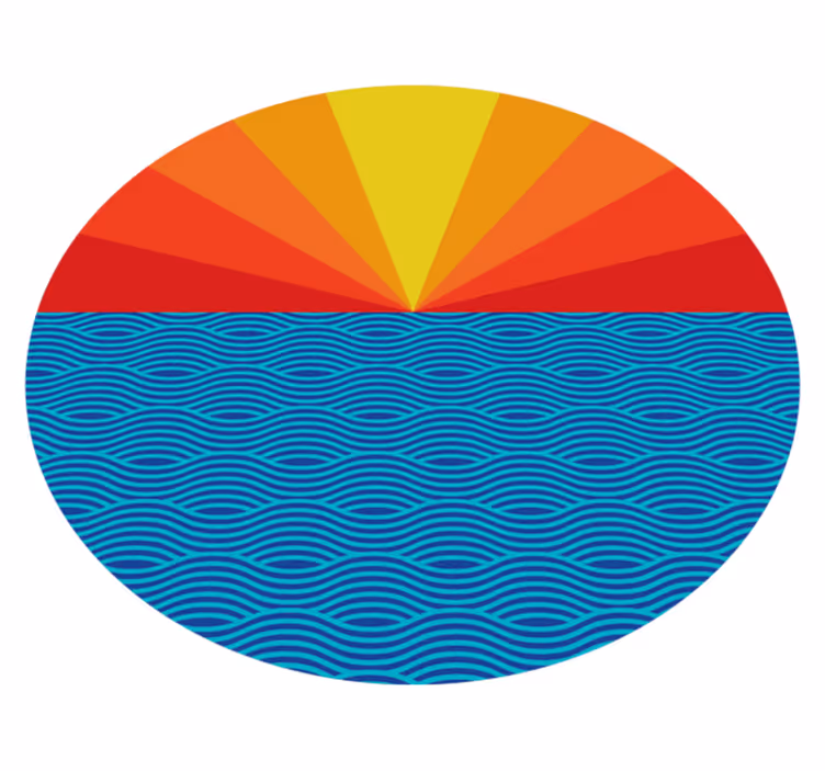 Vinyl teppich schlafzimmer vintage sonnenuntergang - TenStickers