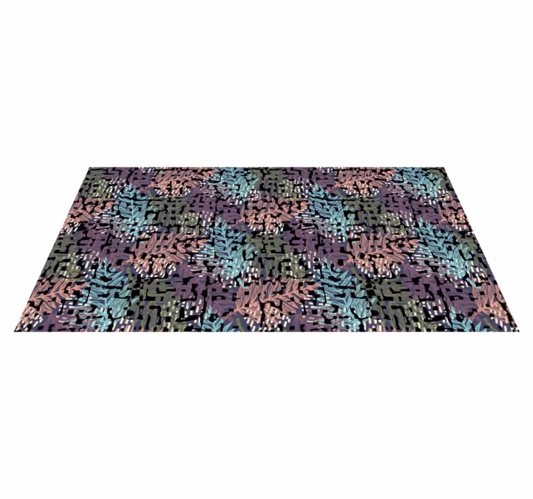 Vinyl teppich blumen farbenfrohe lebendige flora - TenStickers