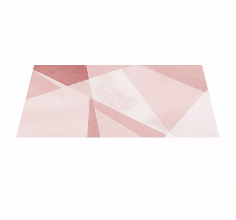 Vinyl teppich geometrisch in pastellblauem teal - TenStickers