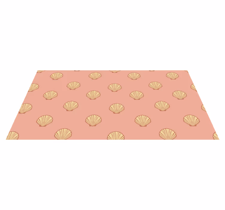 Vinyl teppich blumen muschel muster dekor - TenStickers
