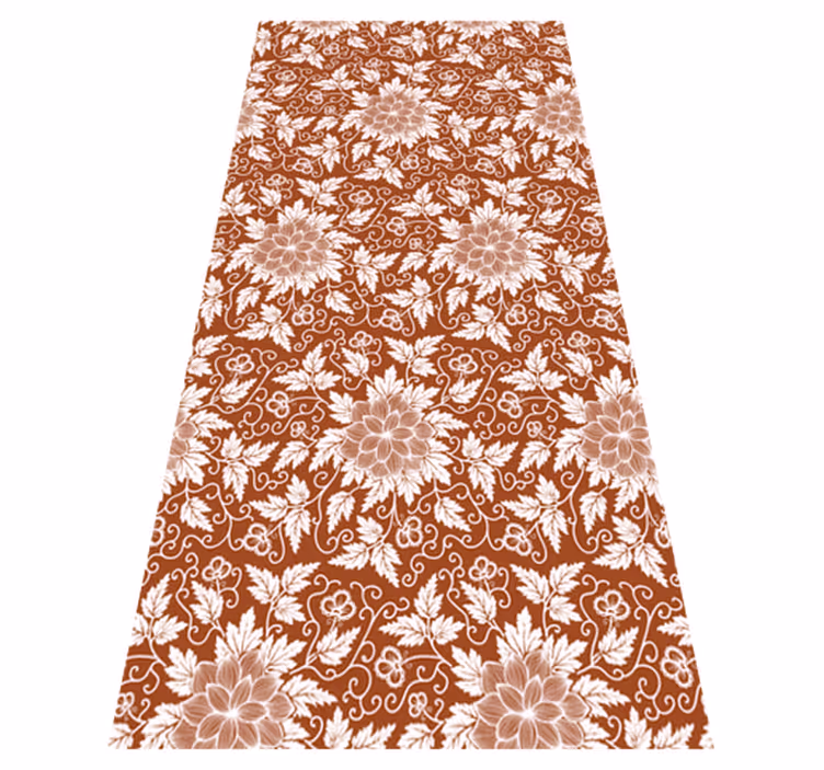 Vinyl teppich blumen botanische komposition - TenStickers
