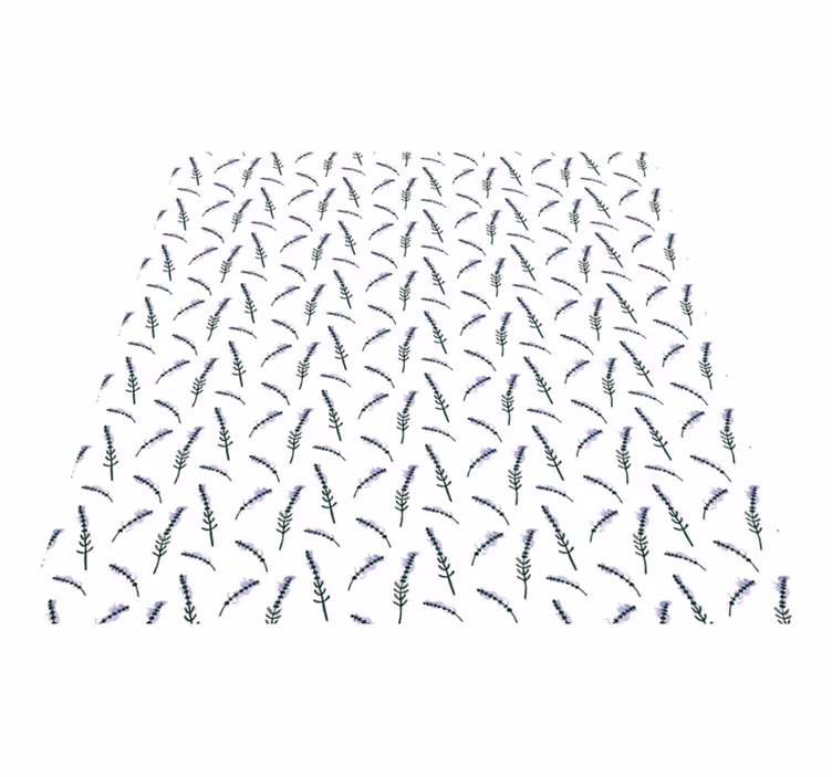 Vinyl teppich blumen lavendelmotiv - TenStickers