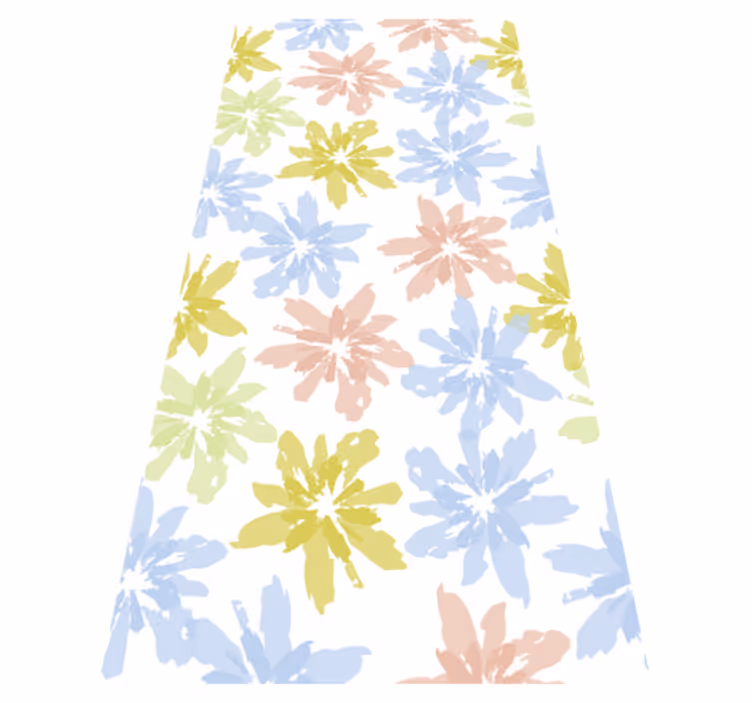 Vinyl teppich blumen fensterfolie mit blumenmuster - TenStickers