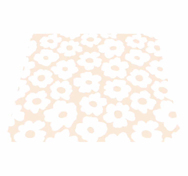 Vinyl teppich schlafzimmer weiße mohnblume - TenStickers