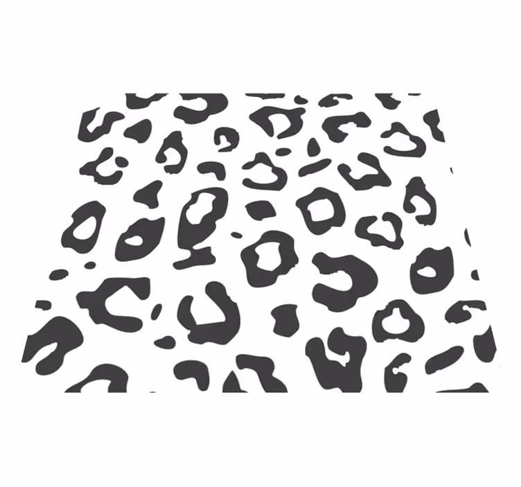 Vinyl teppich tiermuster schwarzer leopard - TenStickers