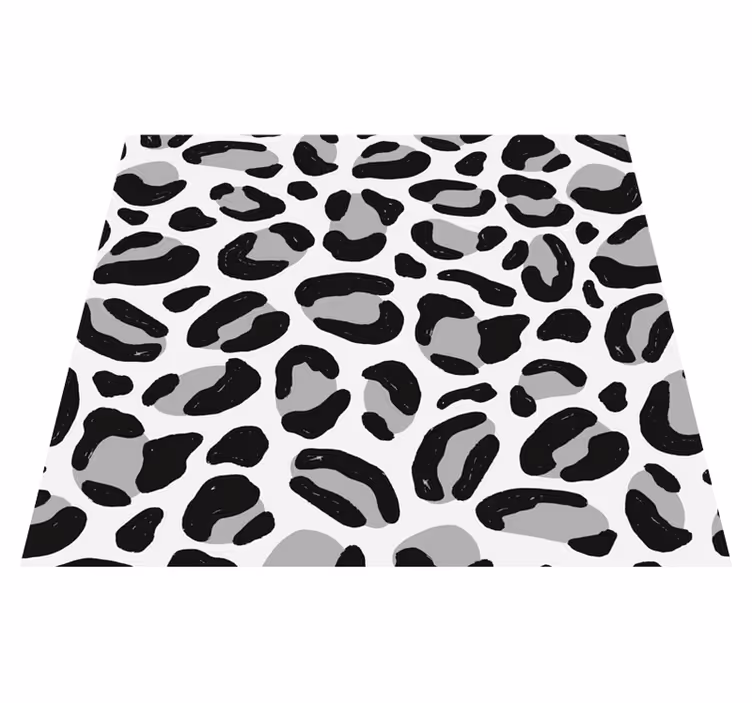 Vinyl teppich tiermuster leopardenfell - TenStickers